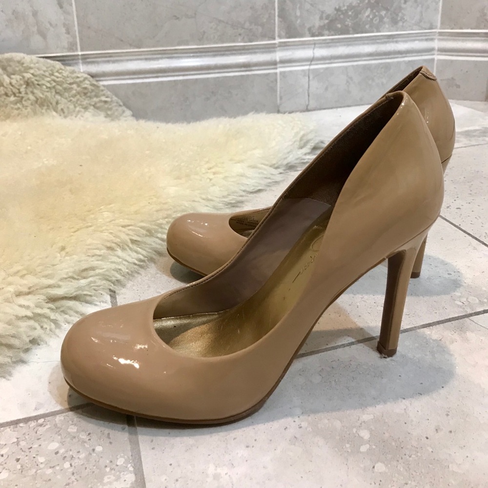Jessica Simpson Patent Leather Pump Heel